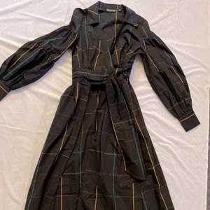 NY&Co. Multicolored jacket/kimono/maxi shirt w/tie